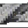 Mexen Pretoria Duo душ кабина с отваряеми врати 70 x 70 cm, прозрачна, златна + корито Flat - 852-070-070-50-02-4010G