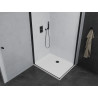Mexen Pretoria Duo душ кабина отваряща се 90 x 80 см, прозрачна, черна + плосък