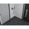 Mexen Pretoria Duo отваряема душ кабина 100 x 90 см, прозрачна, черна - 852-100-090-70-00-02