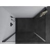 Mexen Pretoria Duo отваряема душ кабина 100 x 90 см, прозрачна, черна - 852-100-090-70-00-02