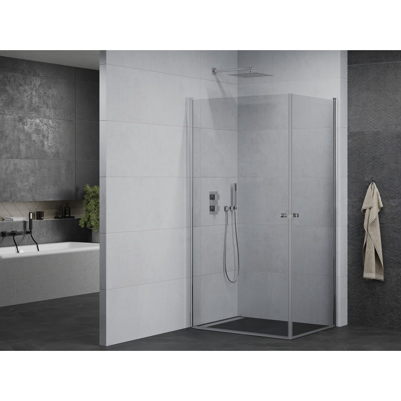 Mexen Pretoria Дуо душ кабина с врата 100 x 90 см, прозрачна, хром - 852-100-090-02-00