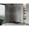 Mexen Mist H T душ кабина с отваряща се лява врата 105 x 85 см, прозрачна, златна - 8A5T-105-085-55-00-L