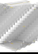 Mexen Lunar T лява отваряема душ кабина 90 x 80 см, прозрачна, злато четкавано - 834T-090-080-55-00-L