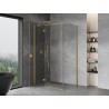 Mexen Mist-H T Лява отваряема душ кабина 105 x 110 см, прозрачна, златна четка