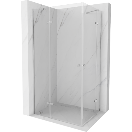 Mexen Roma Duo душ кабина с врата 120 x 90 см, прозрачна, хром - 854-120-090-02-00
