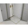 Mexen Roma Duo отваряща се душ кабина 100 x 90 см, прозрачна, златна - 854-100-090-50-00-02