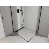 Mexen Roma Душ кабина Duo, отваряема, 90 x 80 см, прозрачна, черна - 854-090-080-70-00-02