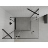 Mexen Roma Душ кабина Duo с отварящи се врати 100 x 90 см, прозрачна, черна