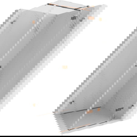 Mexen Lunar T душ кабина отваряема дясна 100 x 100 см, прозрачна, розово злато - 834T-100-100-60-00-P