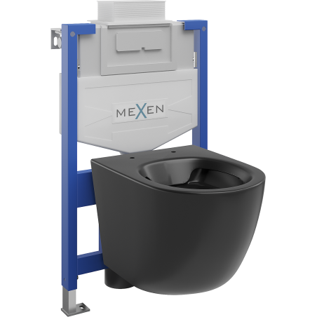 Mexen Lena вграден комплект WC конструкция Fenix XS-U с WC купа, черен мат - 6853322XX85