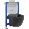 Mexen Lena вграден комплект WC конструкция Fenix XS-U с WC купа, черен мат - 6853322XX85