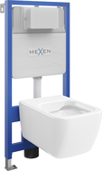 Mexen Margo Вграден комплект WC рамка Fenix Slim с WC чиния, бял гланц - 6103342XX00