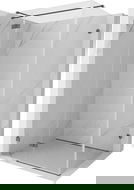 Mexen Lunar T Завъртаща се лява душ кабина 85 x 90 см, прозрачна, четка сив пистолет - 834T-085-090-66-00-L