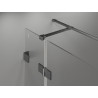 Mexen Lunar T добло пръскало кабинно вратата дясна 85 x 110 см, прозрачен, gun gray