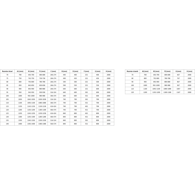 Mexen Lunar T душ кабина с отваряща се врата лява 125 x 80 см, прозрачна, черна - 834T-125-080-70-00-L