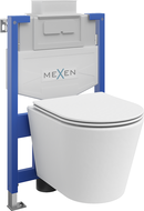 Mexen Rico вграден комплект WC стелаж Fenix XS-U с тоалетна чиния и седалка с