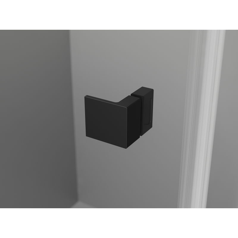 Mexen Lunar T лява пантова душ кабина 85 x 70 см, прозрачна, черна - 834T-085-070-70-00-L