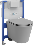 Mexen Rico система за вграждане WC фрейм Fenix XS-F с WC чиния и седалка с плавно