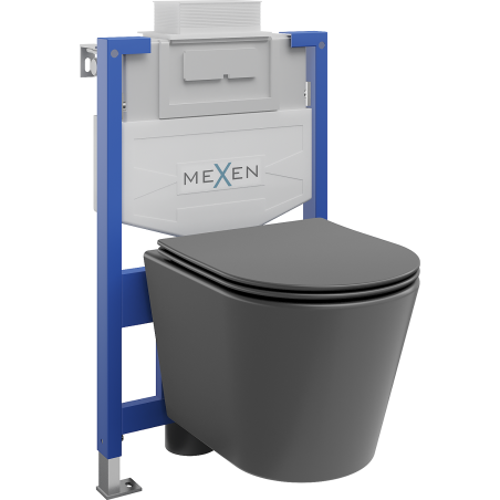 Mexen Rico скрит монтаж WC комплект Fenix XS-U с WC чиния и бавно падаща седалка,