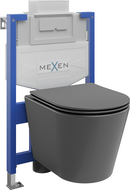 Mexen Rico скрит монтаж WC комплект Fenix XS-U с WC чиния и бавно падаща седалка,