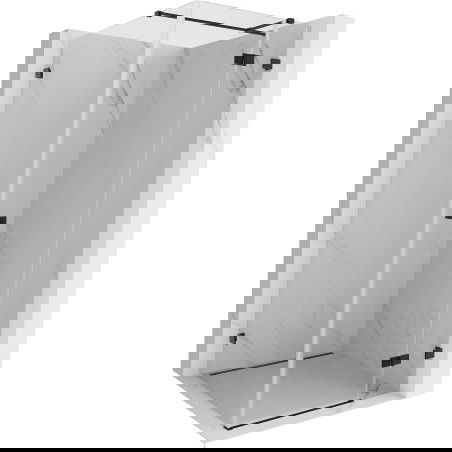 Mexen Lunar T душ кабина с врата отваряна надясно 80 x 80 см, прозрачна, черна - 834T-080-080-70-00-P