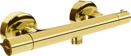 Mexen Slim термостатичен душ смесител, златист - 77105-50