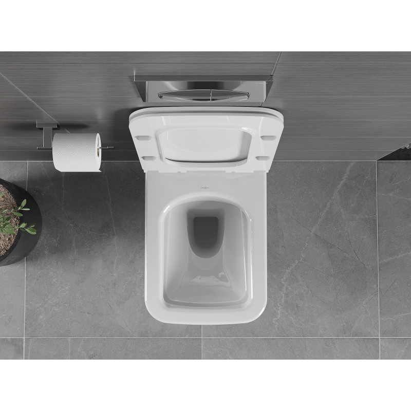 Mexen Vega WC мивка без ръб с бавно падаща дъска slim, дуропласт, бял гланц