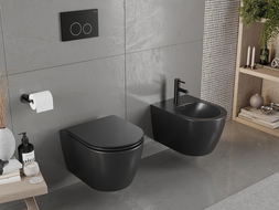 Мексен Кармен чиния wc Rimless, черен мат - 3388XX85