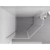 Mexen Exo-R петстенна душ кабина с размери 100 x 80 см, прозрачна, хром