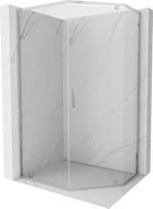 Mexen Exo-R петстенна душ кабина с размери 100 x 80 см, прозрачна, хром