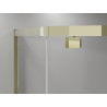 Mexen Exo петстенна душ кабина, отваряема, 90 x 80 см, прозрачна, златна - 812-090-080-50-00