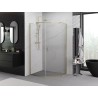 Mexen Exo петстенна душ кабина, отваряема, 90 x 80 см, прозрачна, златна - 812-090-080-50-00