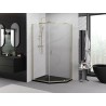 Mexen Exo петстенна душ кабина, отваряема, 90 x 80 см, прозрачна, златна - 812-090-080-50-00