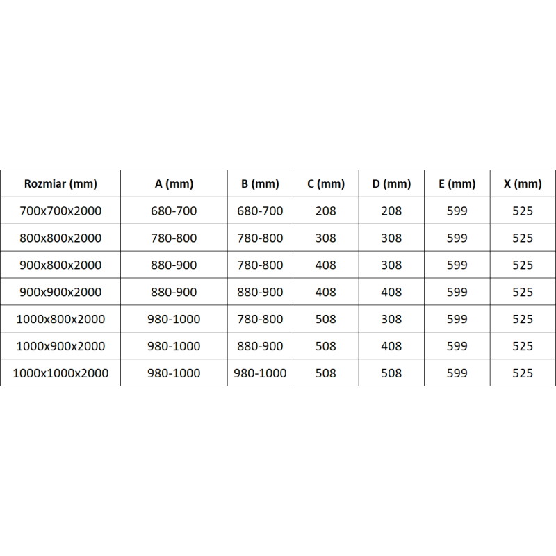 Mexen Exo петоъгълна душ кабина, 100 х 80 см, прозрачна, злато - 812-100-080-50-00