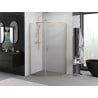 Mexen Exo петоъгълна душ кабина с врати 100 x 90 cm, прозрачна, златна - 812-100-090-50-00