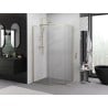 Mexen Exo петоъгълна душ кабина с врати 100 x 90 cm, прозрачна, златна - 812-100-090-50-00