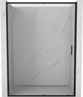 Mexen Exo-S плъзгащи се душ врати 170 см, прозрачни, черни - 8151-170-000-70-00