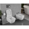 Mexen Margo WC чиния Rimless с плавно затваряща се тънка седалка, дуропласт, бял