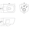 Mexen Margo WC чиния Rimless с плавно затваряща се тънка седалка, дуропласт, бял