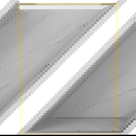 Mexen Exo плъзгащи се душ врати 190 см, прозрачни, златни - 8151-190-000-50-00