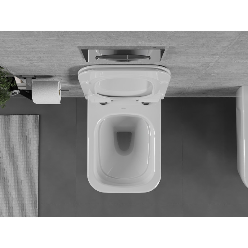 Mexen Margo WC чиния Rimless с бавно падаща седалка slim, дуропласт, бял гланц