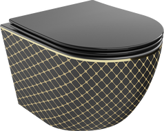 Mexen Lena тоалетна чиния Rimless с бавно затваряща се седалка slim, дуропласт,