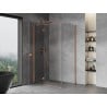 Mexen Mist H T душ кабина с отваряща се лява врата 115 x 95 см, прозрачна, четкана мед - 8A5T-115-095-65-00-L