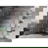 Mexen Mist H T душ кабина с врата наляво 95 x 120 cm, прозрачна, четкана мед - 8A5T-095-120-65-00-L