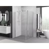 Mexen Exo-B Duo отваряема душ кабина 120 x 90 см, прозрачна, хром - 814-120-090-01-00