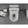 Mexen Лена WC чиния Rimless с бавнопадъчна капак, дюропласт, бяла/златна линия - 30224005