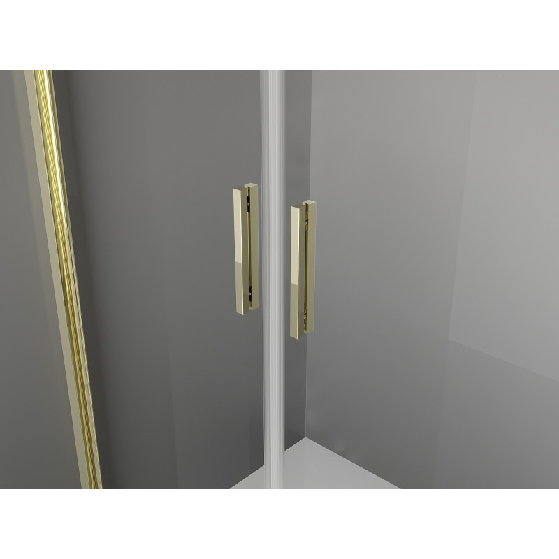 Mexen Exo-B Duo люк с душ кабина 120 x 85 см, прозрачен, златен - 814-120-085-50-00