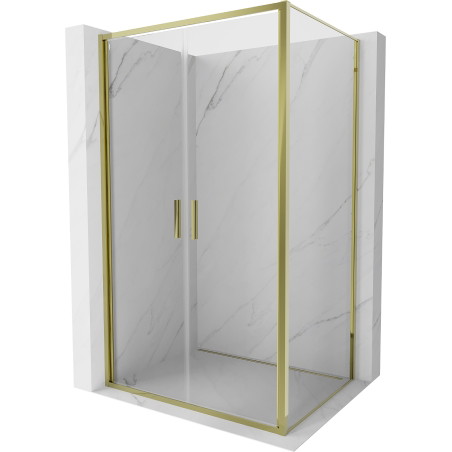 Mexen Exo-B Duo люк с душ кабина 120 x 85 см, прозрачен, златен - 814-120-085-50-00