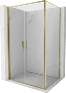 Mexen Exo-B Duo отваряща се душ кабина 120 x 95 см, прозрачна, златиста