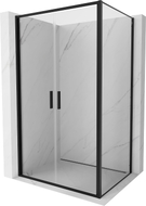 Mexen Exo-B Duo двукрилна душ кабина 90 x 120 см, прозрачна, черна - 814-090-120-70-00